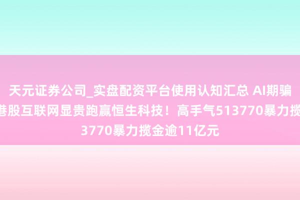 天元证券公司_实盘配资平台使用认知汇总 AI期骗元年启幕，港股互联网显贵跑赢恒生科技！高手气513770暴力揽金逾11亿元